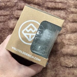 NIB, Portland 11oz Well Told Map Rocks Drinking Glass, whiskey glass,bar glass